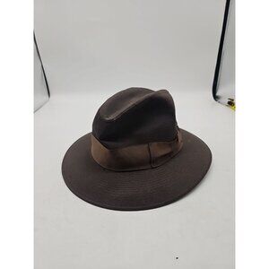 Vintage Royal Stetson Chocolate Brown Fedora Hat, Size 7 1/8